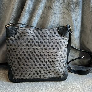 Dooney & Bourke Canvas/Pebbled-Leather Signature Shoulder Bag
